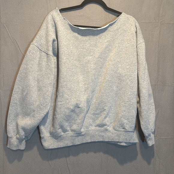 Taylor Swift Eras Tour Gray Graphic Sweatshirt with cut Neck - Picture 4 of 4